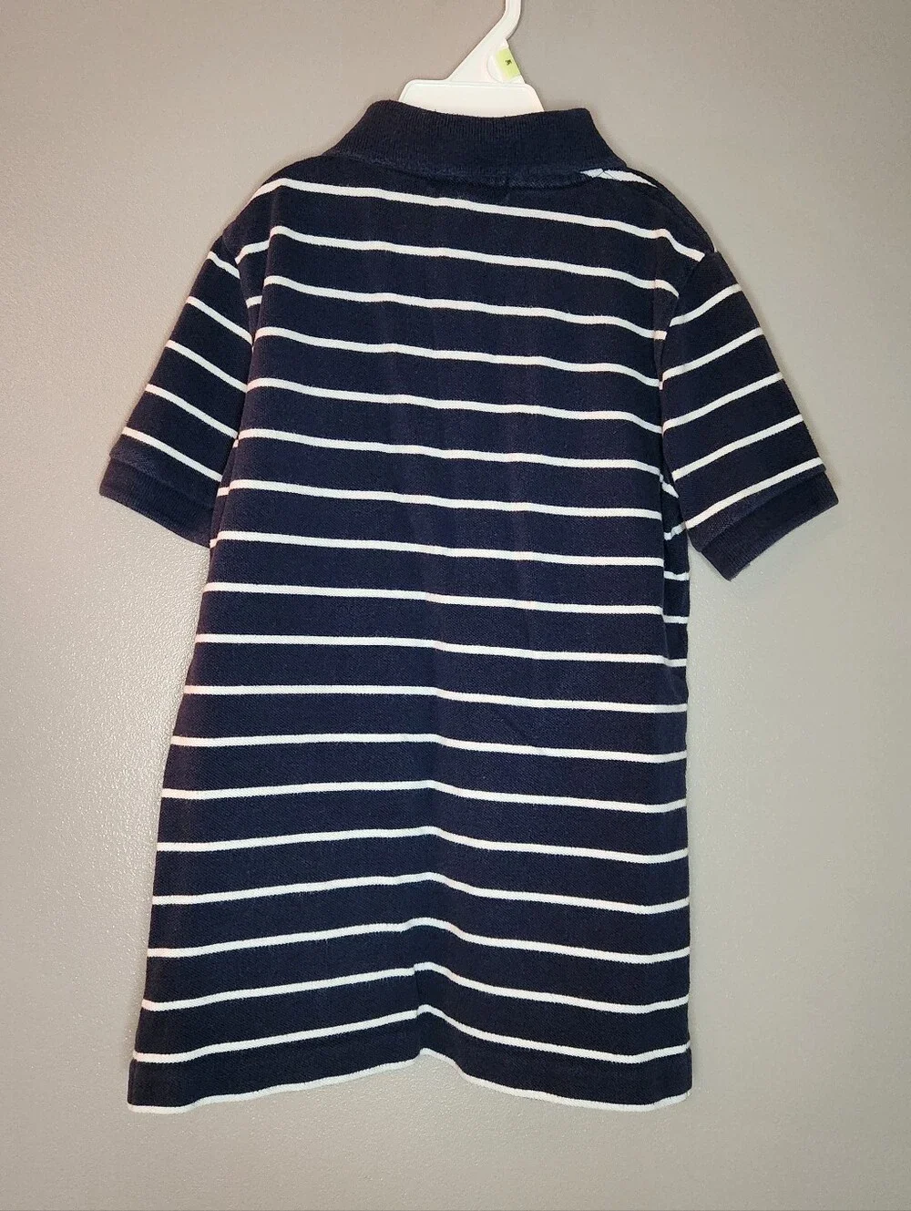 Boys Polo Ralph Lauren Navy & White Striped  Polo Size 6